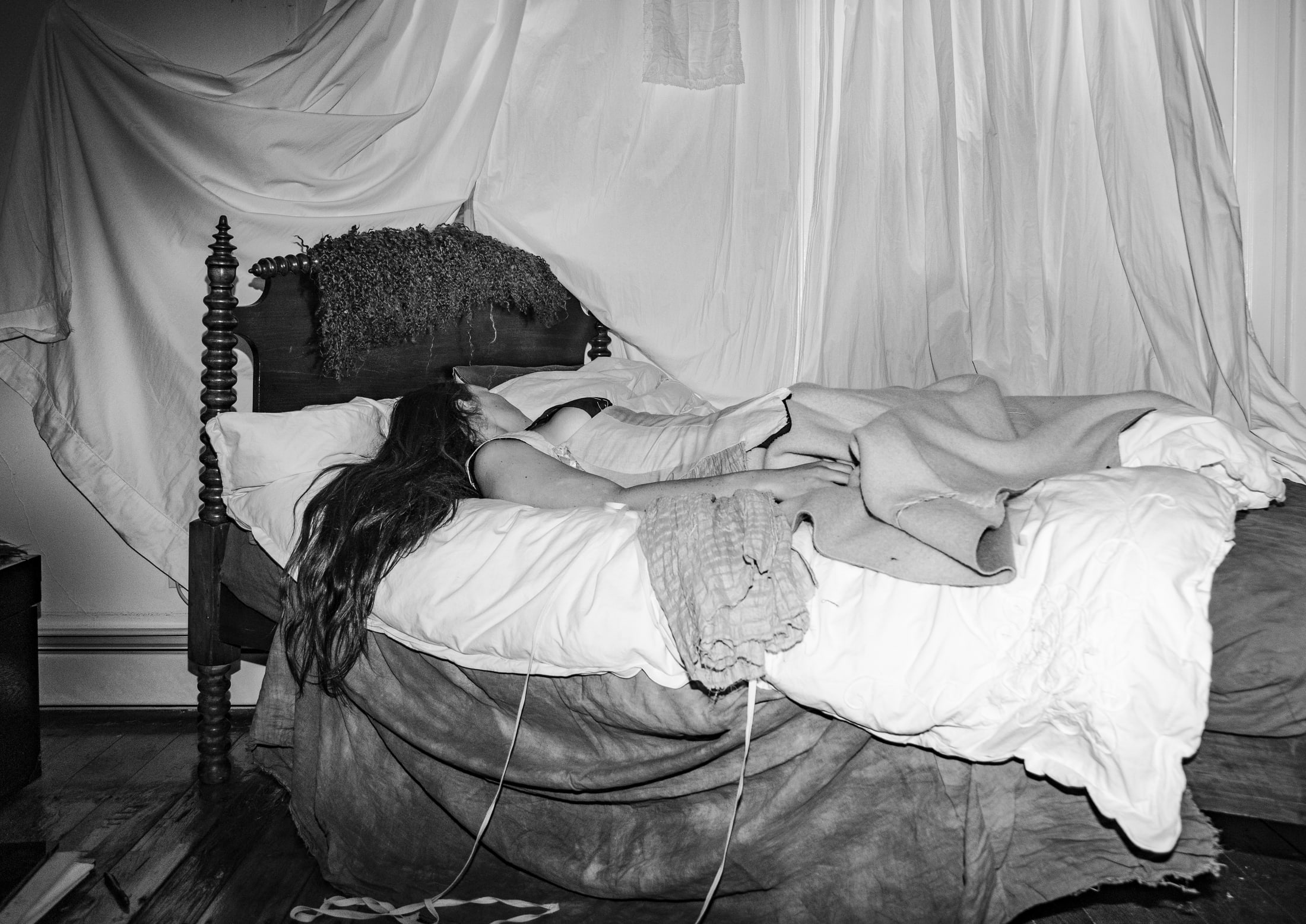 The Mindhouse — the bed, left panel